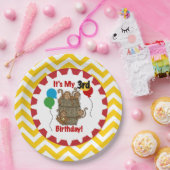 Assiettes En Carton Baril de singes Plaques papier 3e anniversaire (Fête)