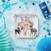 Assiettes En Carton Barnyard Farm Animaux 1er anniversaire (Fête)