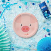 Assiettes En Carton Barnyard Piggy (Fête)
