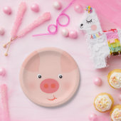 Assiettes En Carton Barnyard Piggy (Fête)