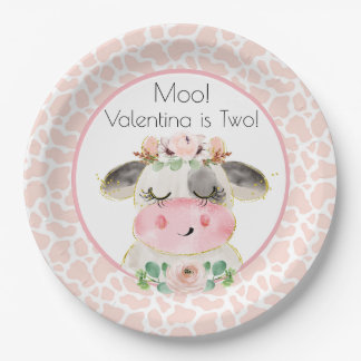 Assiettes En Carton Barnyard Plaques d'anniversaire Oink Moo Cockadood