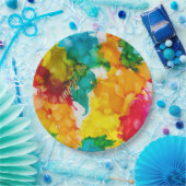 Assiettes En Carton Barre BM ou plaque de papier Bat mitzvah Splash de (Fête)