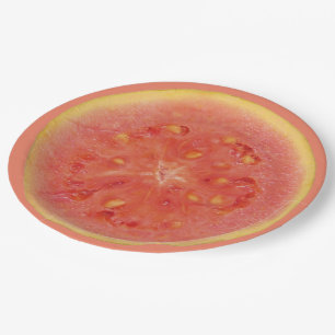 Assiettes En Carton Barre d'été Melon Slice B Q