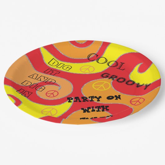 Assiettes En Carton Barre ou Bat mitzvah sur plaque papier (Angle)