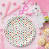 Assiettes En Carton Barres - Couleurs 02 (Fête)