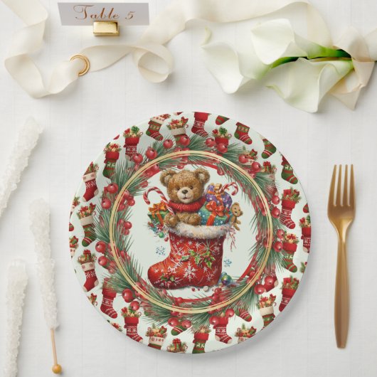 Assiettes En Carton Bas de Noël (Mariage)