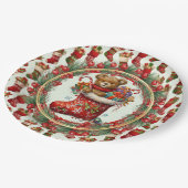 Assiettes En Carton Bas de Noël (Angle)