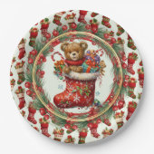 Assiettes En Carton Bas de Noël (Devant)