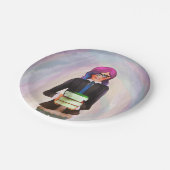 Assiettes En Carton Basculement de livres (Angle)