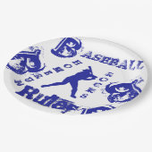 Assiettes En Carton Baseball (Angle)