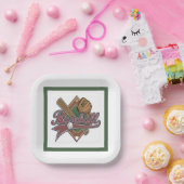 Assiettes En Carton Baseball  (Fête)