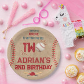 Assiettes En Carton Baseball 2e anniversaire garçon (Fête)
