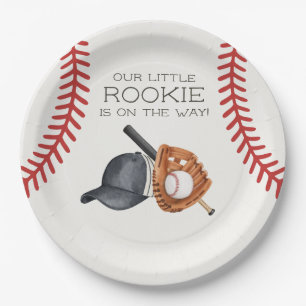 Assiettes En Carton Baseball Little Rookie Home Run Baby shower