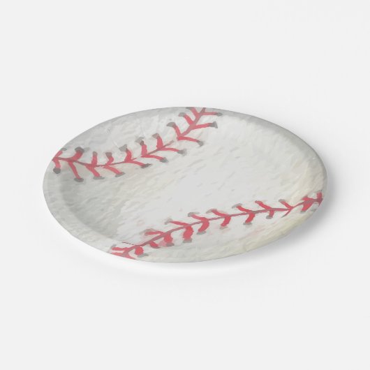Assiettes En Carton Baseball Paper Plate (Angle)