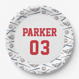 Assiettes En Carton Baseball vintage Toutes les étoiles Anniversaire R
