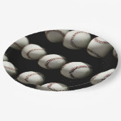 Assiettes En Carton Baseballs (Angle)
