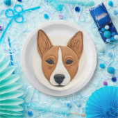 Assiettes En Carton Basenji Chien 3D Inspiré (Fête)