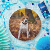 Assiettes En Carton Basenji en automne Feuilles automne Inspiration (Fête)