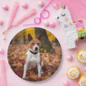 Assiettes En Carton Basenji en automne Feuilles automne Inspiration (Fête)
