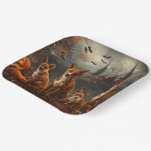 Assiettes En Carton Basenji Halloween Chien De Nuit Délice (Angulaire)