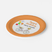 Assiettes En Carton Basket à fleurs Boulon à tout âge Anniversaire (Angle)