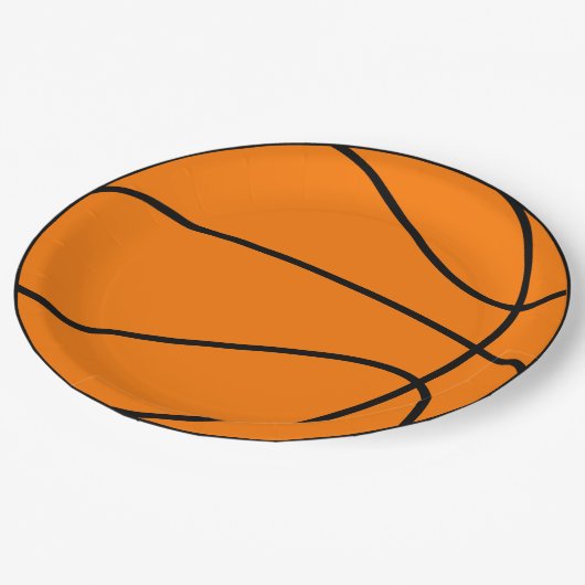 Assiettes En Carton Basket-ball (Angle)