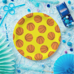 Assiettes En Carton Basketball Sports Anniversaire