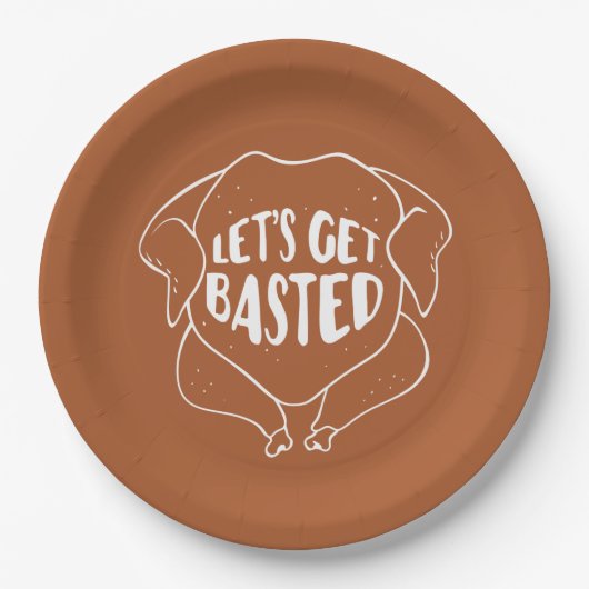 Assiettes En Carton Basons-nous sur des serviettes d'action amicale (Devant)