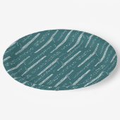 Assiettes En Carton Basson des bois (Turquoise) (Angle)
