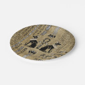 Assiettes En Carton Bastet - Chats Égyptiens Et Croix D'Ankh (Angle)