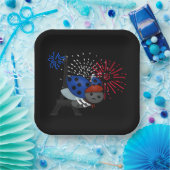 Assiettes En Carton Bastille Day Ladybug, Plaques de papier ennuyées (Fête)