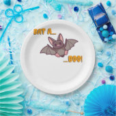 Assiettes En Carton Bat A Bote Cute Bat (Fête)