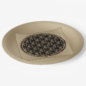 Assiettes En Carton Bat Chinese Symbol Paper Plates (Angle)