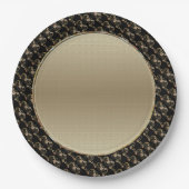 Assiettes En Carton Bat Chinese Symbol Paper Plates (Devant)