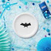 Assiettes En Carton Bat Halloween (Fête)