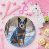 Assiettes En Carton Bateau Australien Laisser neiger Noël (Fête)