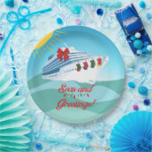 Assiettes En Carton Bateau de croisière (Fête)