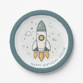 Assiettes En Carton Bateau en roquette beige pastel doux (Devant)