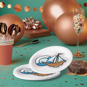 Assiettes En Carton Bateau en train de couler