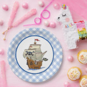 Assiettes En Carton Bateau pirate (Fête)