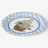 Assiettes En Carton Bateau pirate (Angle)