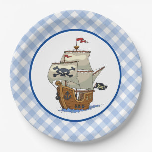 Assiettes En Carton Bateau Pirate