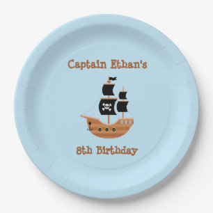 Assiettes En Carton Bateau pirate
