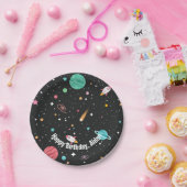 Assiettes En Carton Bateaux à fusée et planètes d'anniversaire (Fête)