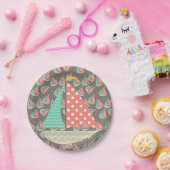 Assiettes En Carton Bateaux à gros (Fête)