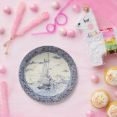 ASSIETTES EN CARTON BATEAUX À VOILE DELFT ET WINDMILLS (Fête)