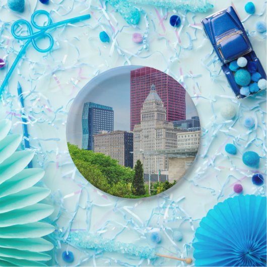 Assiettes En Carton Bâtiment À Chicago (Fête)