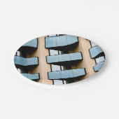 Assiettes En Carton Bâtiment Abstrait (Angle)