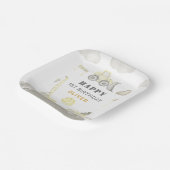 Assiettes En Carton Bâtiment Amusement Construction Enfants 1ère fête  (Angulaire)