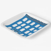Assiettes En Carton Bâtiment Blue (Angulaire)